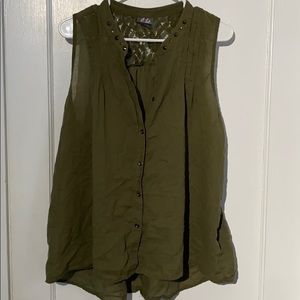 Tank, army green